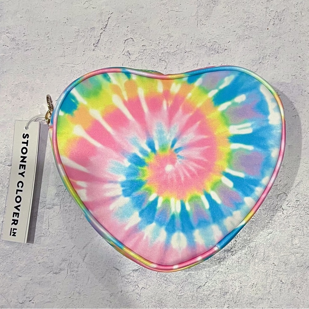 Stoney Clover Lane Tie-Dye Heart Pouch